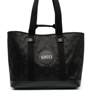 $3,500 New, Authentic GUCCI Large Supreme Tote Bag Purse in Black GG Canvas